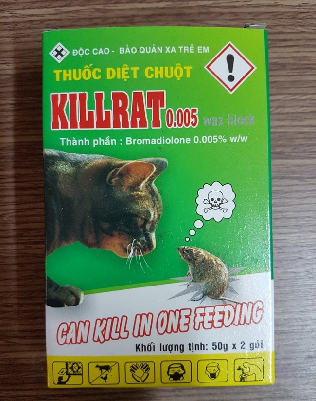 Thuốc diệt chuột Killrat (Combo 4 hộp)