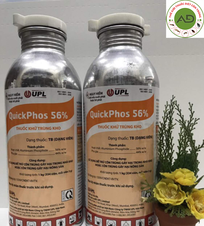 Quick phos 56% - Thuốc khử trùng kho chai nhôm 1Kg